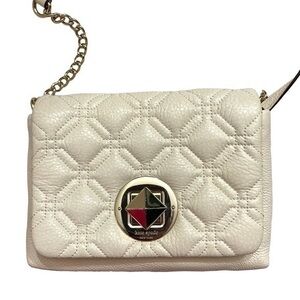 Kate spade cream quilted leather crossbody bag